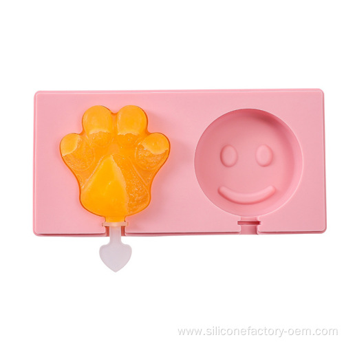 Strawberry jello ice cream mold with lid